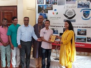 Yoga Workshop conducted by the Director of the Indira Gandhi Centre for Indian Culture under the aegis of the High Commission of India to Mauritius.