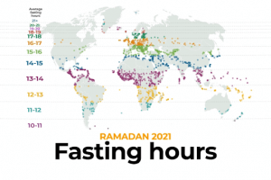 Ramadan 2021: Fasting hours around the world