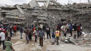 A church while still in service, collapsed in the capital of the Nigerian delta region in Asaba on Tuesday evening killing a woman and at least 2 children. The damage has been confirmed by the local police, saying that 18 people including women and children were rescued from under the debris. Eleven of the rescued people sustained injuries and have been admitted to the hospital for treatment, the police are still trying to find the reason for the church building collapse.